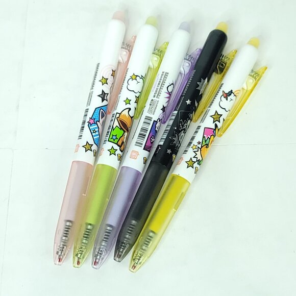Pokemon Gel Pens Pikachu Eevee Mew Two Jiggly Puff Lot Of 5 Gel Pens NEW - Picture 6 of 6